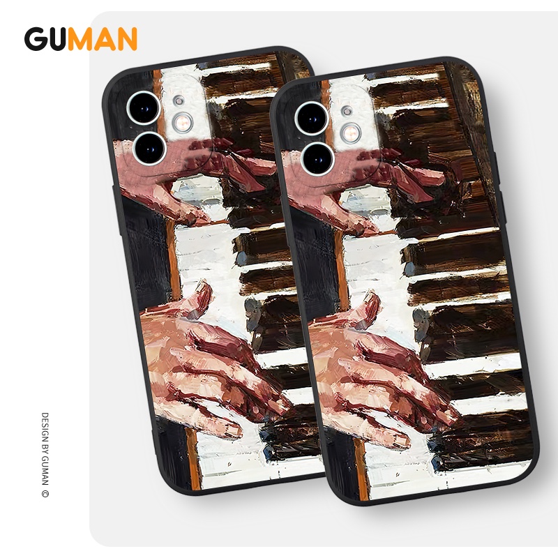 Ốp lưng GUMAN hình Mềm chống bẩn dễ thương đẹp Cho iPhone 14 13 12 11 Pro Max SE 2020 X XR XS 8 7 ip 6S 6 Plus kute XYB863