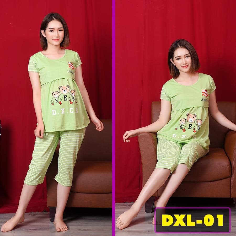 Bộ sau sinh - Bộ đồ sau sinh Cotton lửng hè 2020