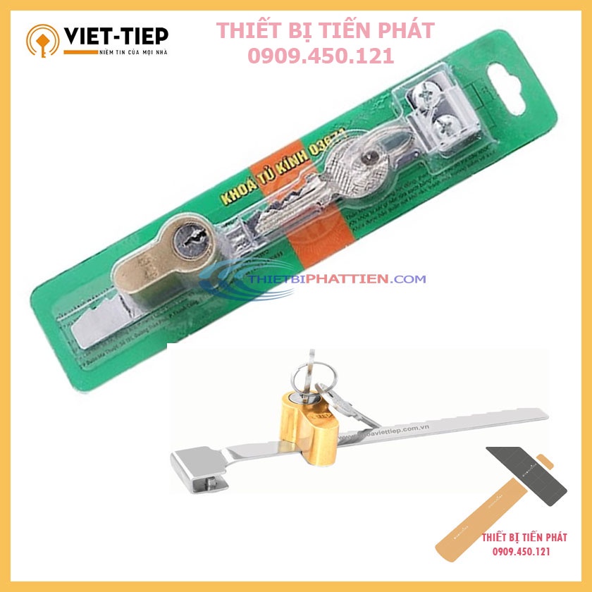 FREESHIP 99K TOÀN QUỐC_Ổ Khóa Răng Tủ Kính Cửa Lùa, Cửa Tủ Việt Tiệp 03671 Bằng Đồng Thau Cao Cấp (Chính Hãng)