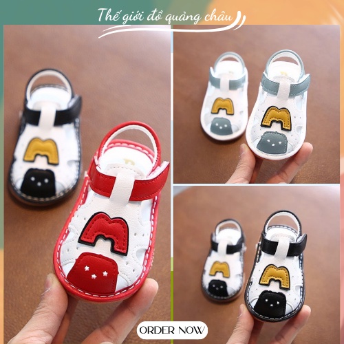 Giày tập đi - Giày sandal cho bé - Đế chống trơn, êm ái Hàng Quảng Châu Cao Cấp (A810)