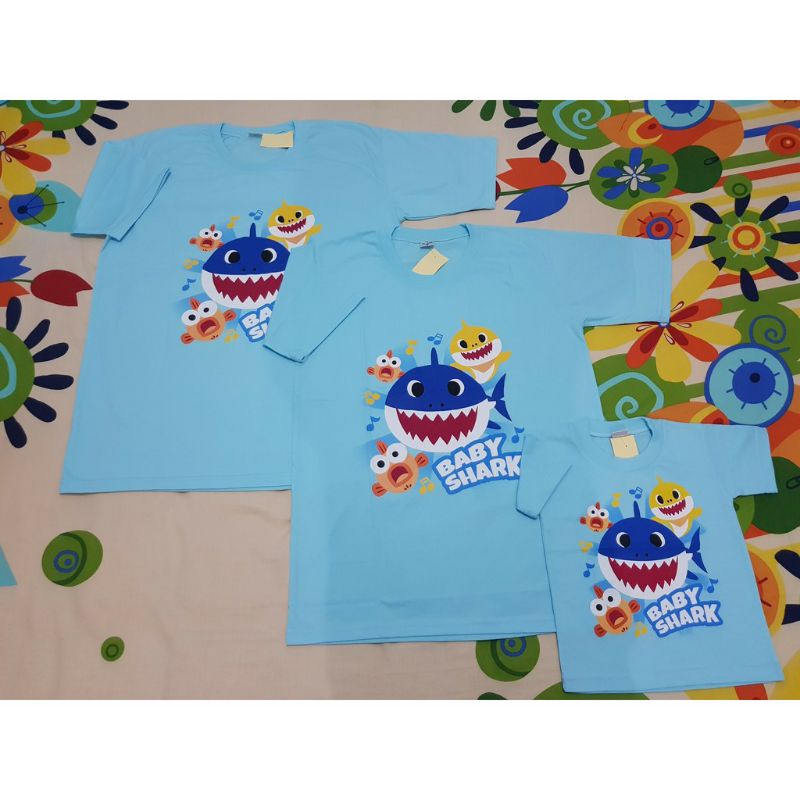 Áo Sơ Mi Gia Đình Cá Mập Sinh Nhật-KoOS bABY SHARK Pitpong