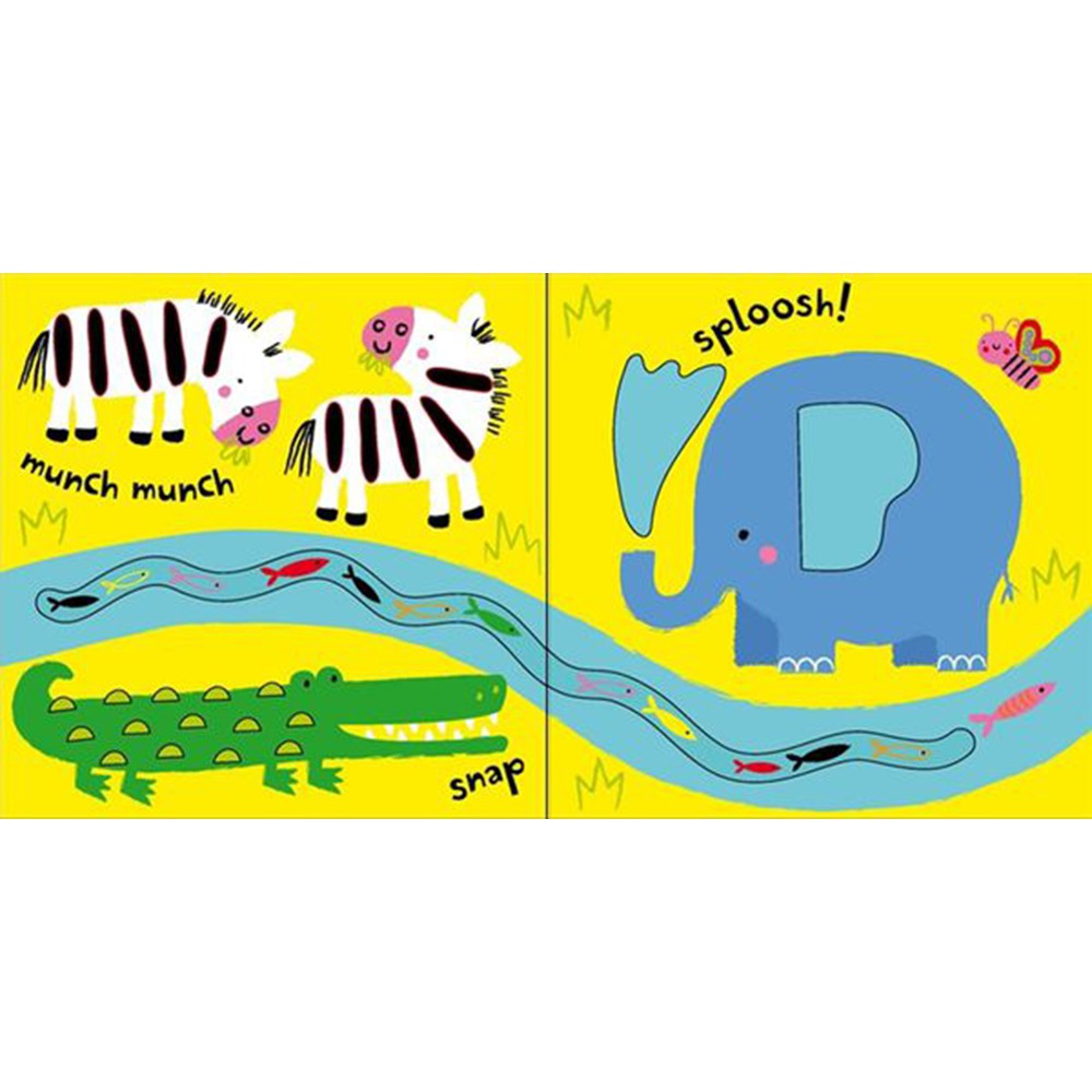 Sách Usborne tương tác sờ chạm - Baby's very first touchy-feely Animals Play books