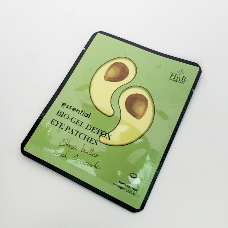 Mặt Nạ Mắt Gel Bơ Tươi 3 Tác Động ESSENTIAL DETOX BIO-GEL EYE PATCHES