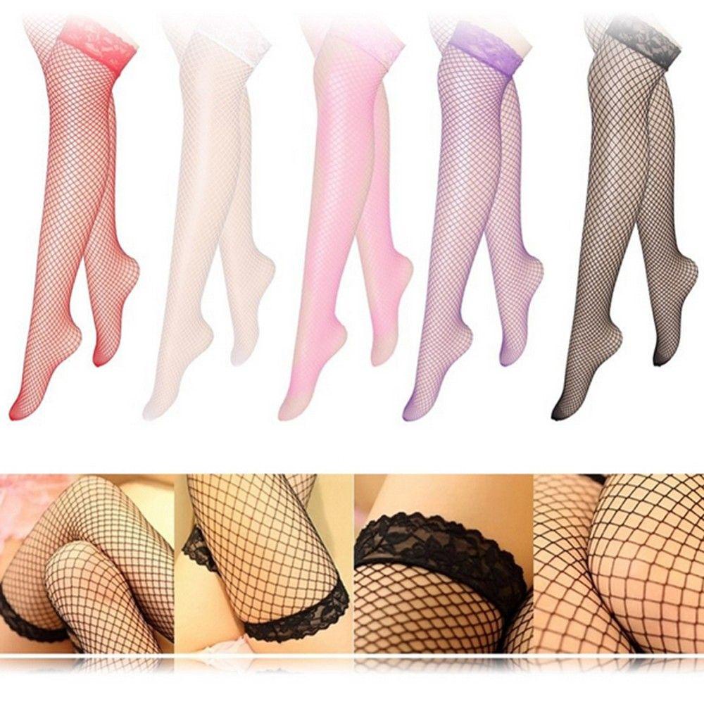 Tất Lưới Dài Mềm Mại Co Giãn Nhiều Màu Sắc