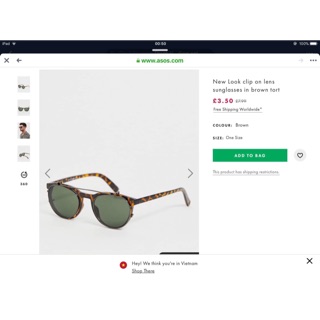 Kính asos săn sale web UK [face Kim Ngân]