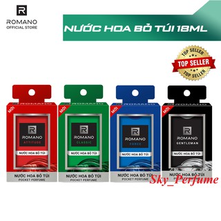 [Romano - Đủ Loại] Nước Hoa Bỏ Túi Romano 18ml