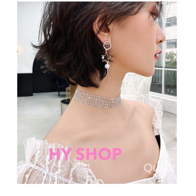 VÒNG CỔ DỆT KIM - vòng cổ choker kim tuyến