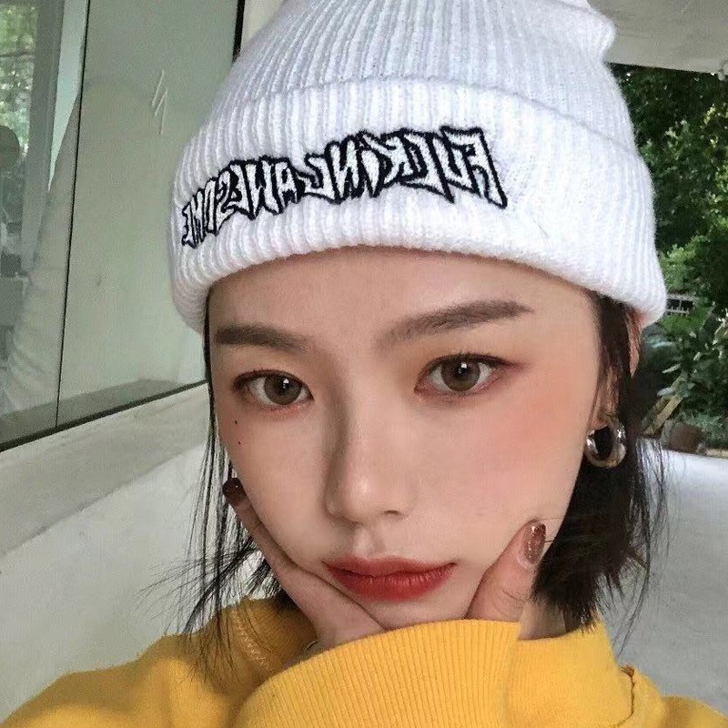 [ Mã 88FASHIONSALE1 giảm 10K đơn 50K ] Mũ Len Thêu Chữ Phong Cách Hiphop