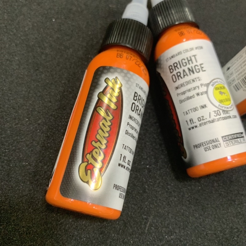 mực xăm hình màu cam chính hãng Eternal bright orange