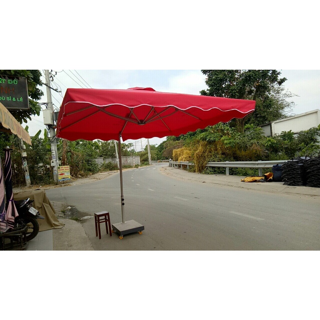 ÁO DÙ LỆCH TÂM VUÔNG 3m / 3m5 giá rẻ, ( áo thay khung dù 3m có sẵn)