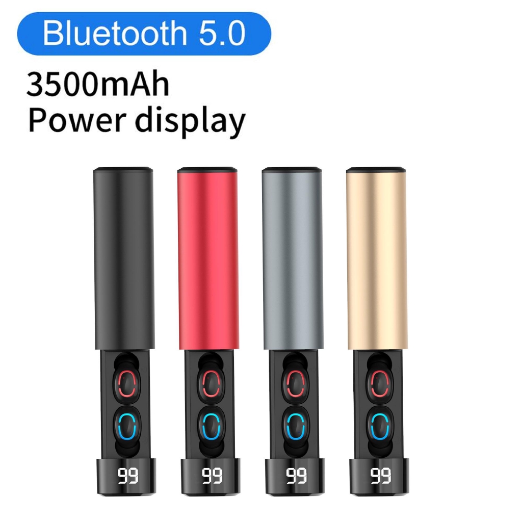 Tai nghe không dây TWS 3D Stereo Mini Tai nghe Bluetooth 5.0 với Mic Sports Tai nghe ghép nối tự động chống nước