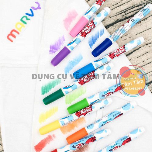 [ TÂM TÂM ]-Bộ Bút Vẽ Vải Không Phai Màu Marvy 560 bộ 6 cây và bộ 12 cây-
