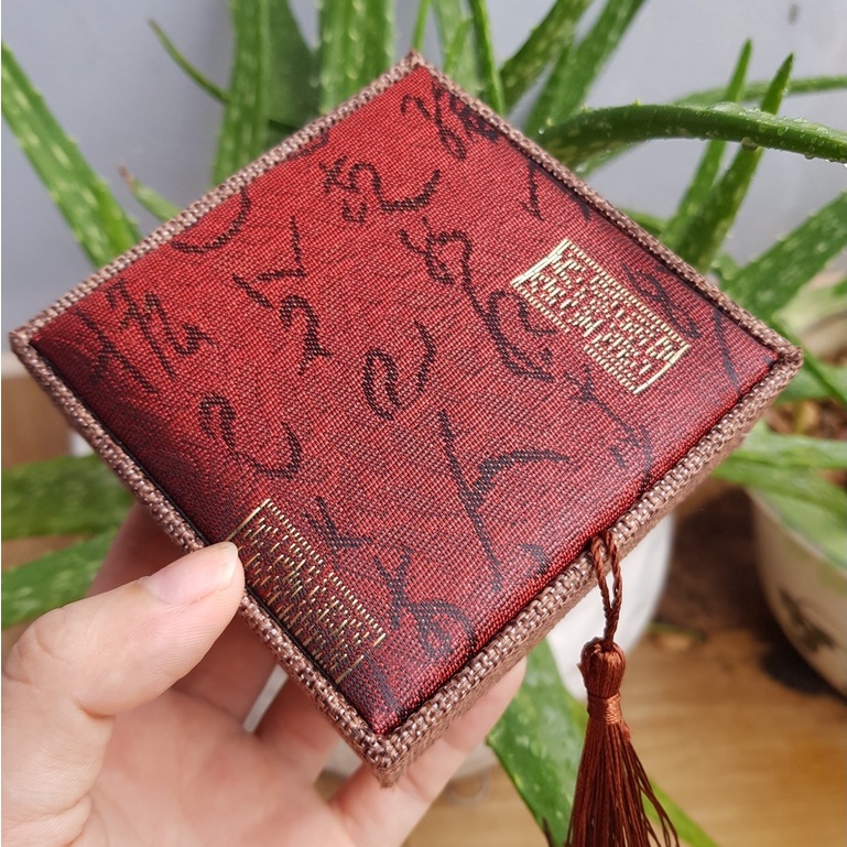 Hộp Gấm Đựng Vòng Cao Cấp.  Hộp đựng vòng trang sức trầm hương, đá quý,vật phẩm phong thủy... vv