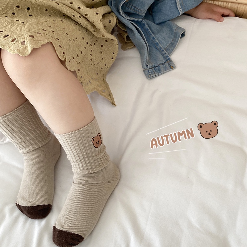 Set 3 đôi vớ KOKOROCARE MSW-29 cotton nhiều mẫu khác nhau size S/ M/ L/ XL mẫu 2022 đáng yêu dành cho bé 1-12 tuổi