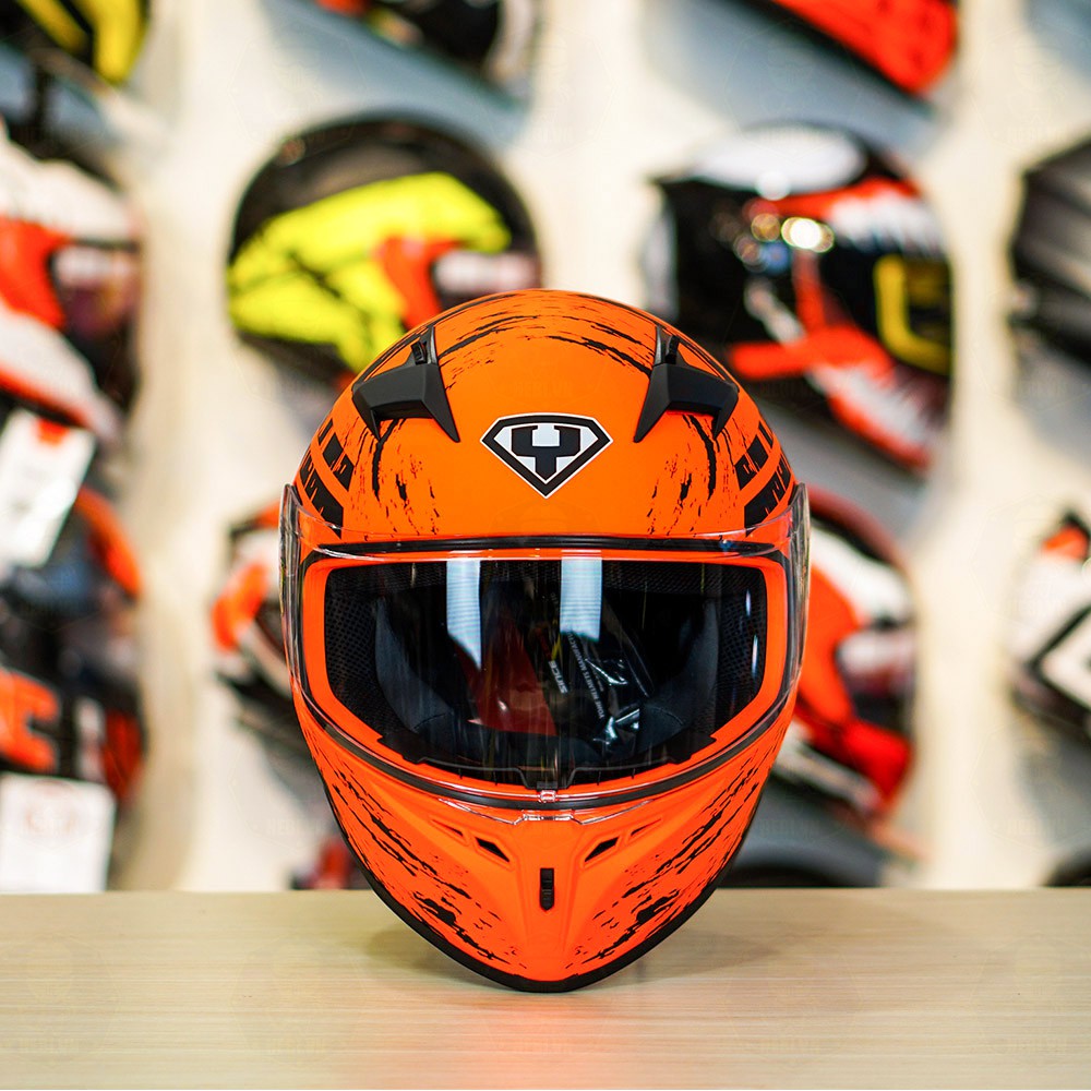 Nón Fullface Yohe 978 Plus Đen Cam Nhám