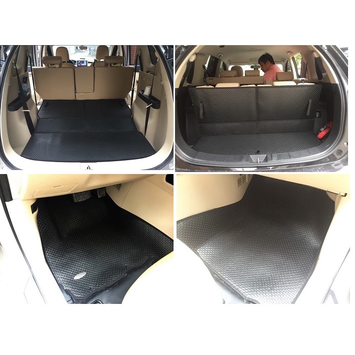 Trọn bộ lót cốp, lưng hàng ghế và lót sàn cao su Kata Mitsubishi Xpander