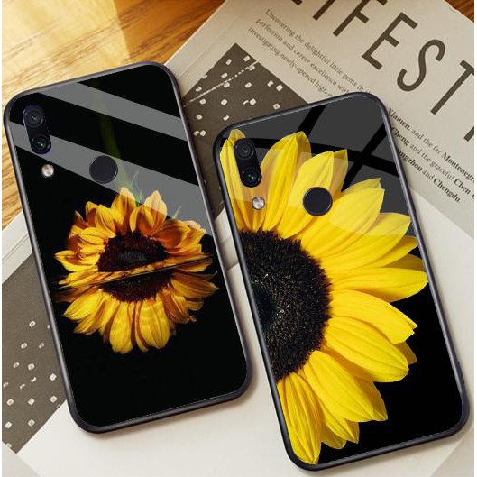 Ốp lưng phủ bóng họa tiết Hoa Cúc cho Realme Q2 / Realme 5 / realme 5 pro/ c3 / Realme x2 / X lite / x / c3