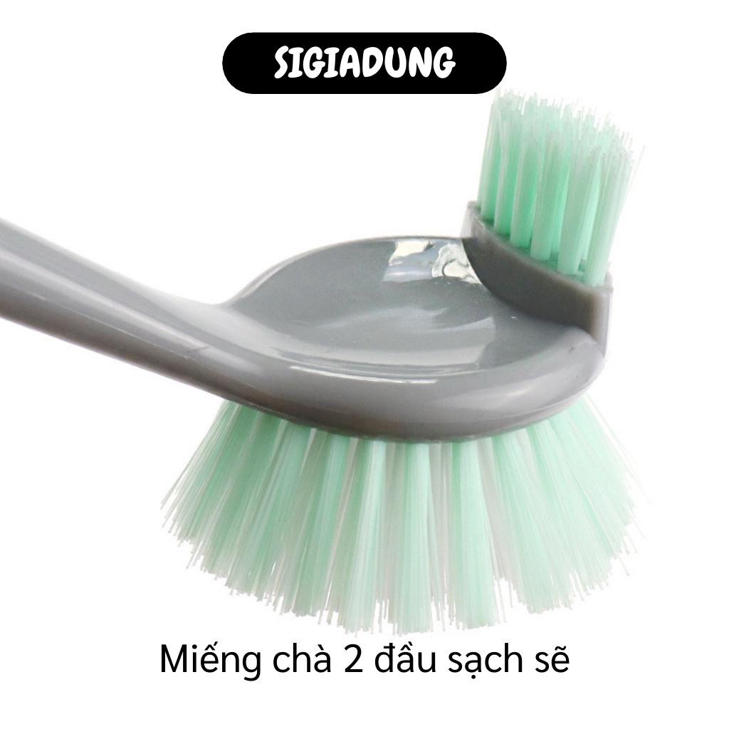 [SGD] Bàn Chải Cọ Nồi Cán Dài - Cây Chà Vệ Sinh Nhà Tắm, Nhà Bếp 2 Đầu Đa Năng 9457