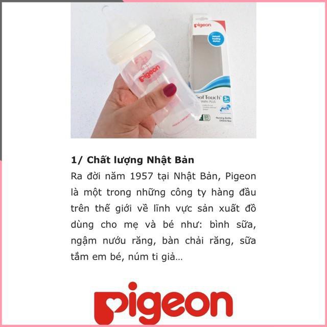 Bình sữa Pigeon cổ rộng PP Plus 160ML/240ML { CHÍNH HÃNG PIGEON }