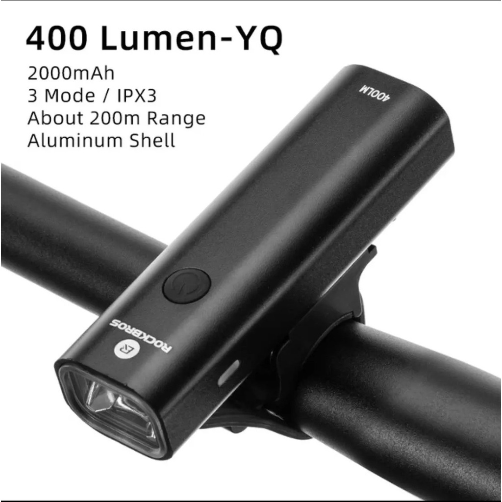 ĐÈN TRƯỚC XE ĐẠP ROCKBROS 400LUMEN - 600 lumen