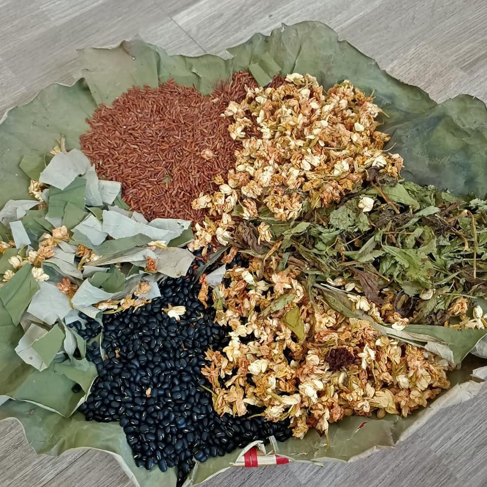 1kg trà gạo lứt xạ đen hạn dùng 18 tháng