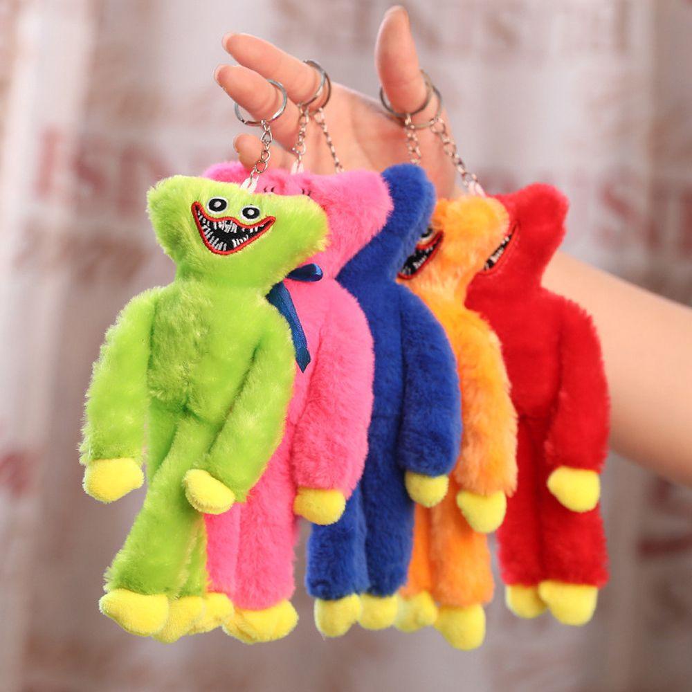 REBUY1 Huggy Wuggy Móc Chìa Khóa Hình Thú Nhồi Bông Đáng Sợ Thời Trang Làm Quà Sinh Nhật Cho Cặp Đôi Hagi