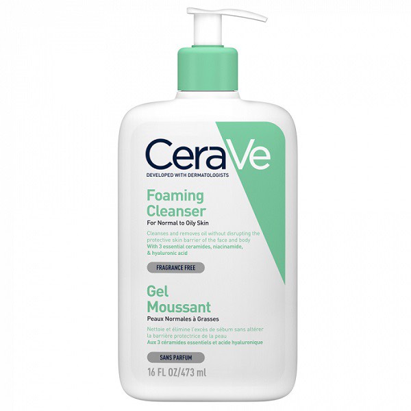 Sữa rửa mặt Cerave dành cho da dầu Foaming Cleanser Gel Moussant