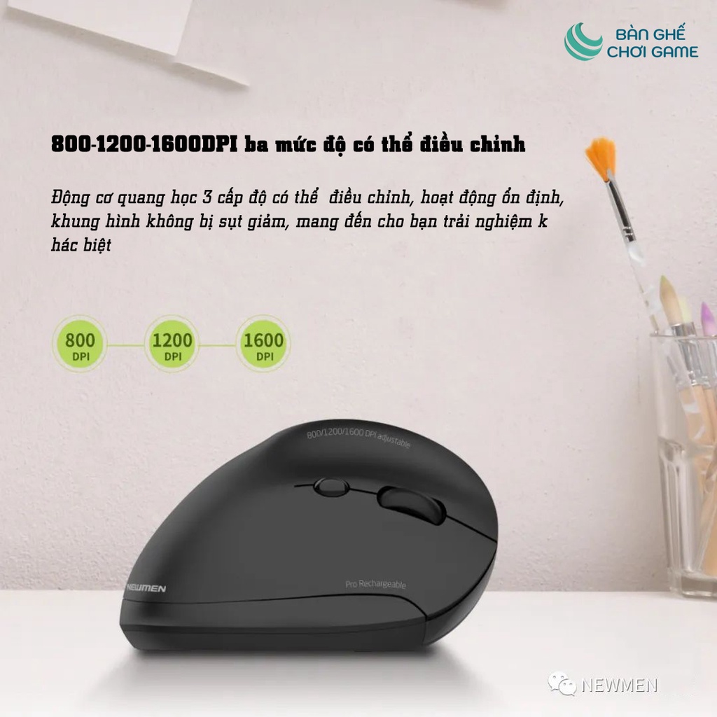 Chuột công thái học Newmen F1000 Dual Mode - Hàng chính hãng