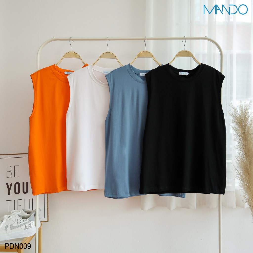 Áo Thun Nam, Áo Tanktop Cotton Nam Phối Cùng Quần Jean, Kaki Siêu Thoáng Mát Thấm Hút Mồ Hôi Thời Trang MANDO- PDN009