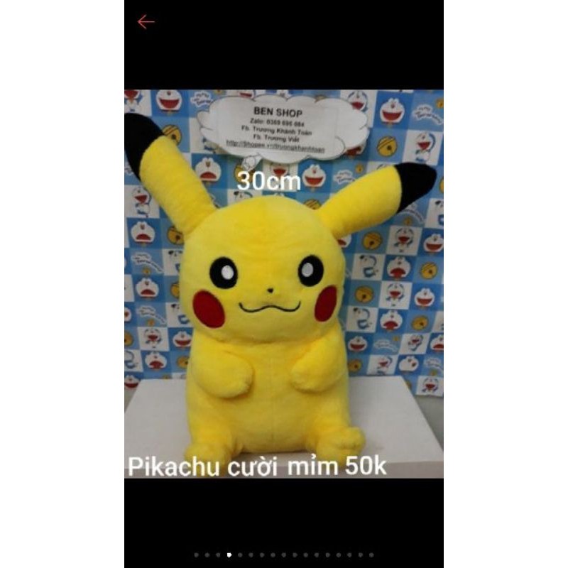 Gấu bông si Pikachu kiện Nhật, Hàn(Ảnh thật)