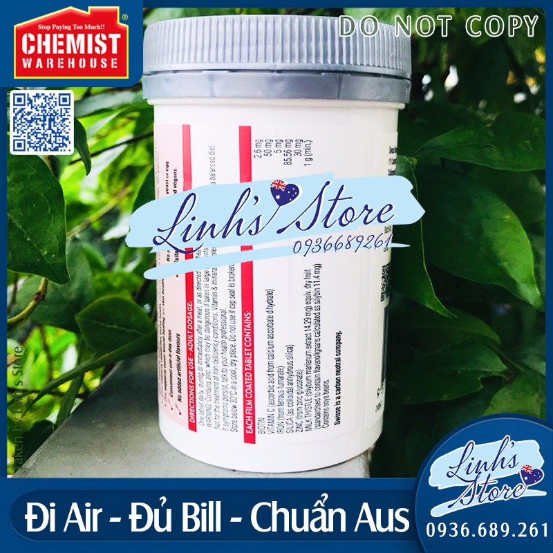 ⚡️BIG SALE⚡️ 100 viên 💙 Swisse Ultiboost Hair Skin Nails+ 💙 Chemist Warehouse - Úc
