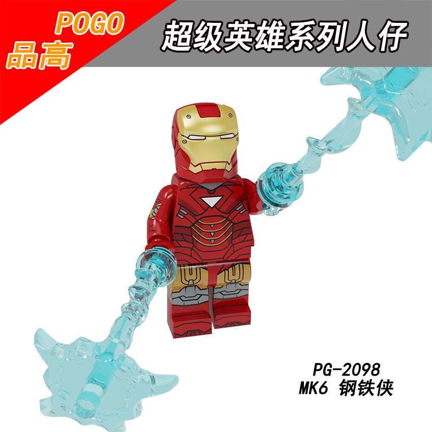 Minifigures Các Mẫu Nhân Vật Siêu Anh Hùng Iron Man - Lắp Ráp Người Sắt MK5 MK6 MK17 MK30 MK39 KM41 MK42 MK46