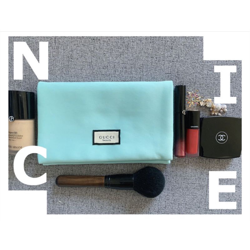 Túi Mỹ Phẩm GUCC! Nền Xanh Mint