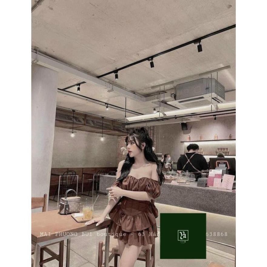 Set đồ nữ cá tính, set váy ngắn áo quây đi chơi sang chảnh mùa hè đẹp YA131 | BigBuy360 - bigbuy360.vn