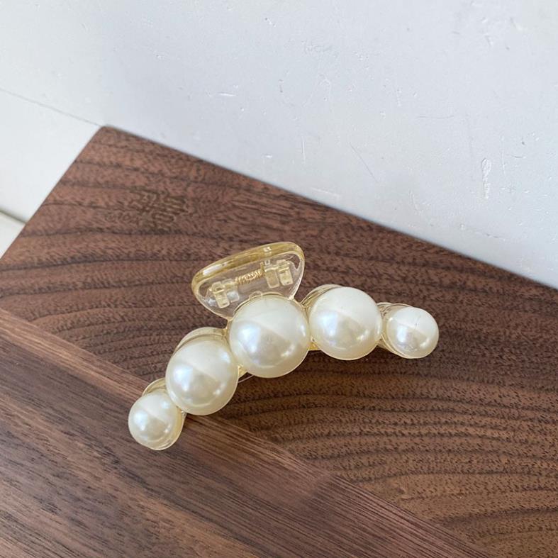 (0216) Cặp Tóc Tông Màu Trắng Be Pastel Đơn Giản Hàn Quốc Dành Cho Nữ