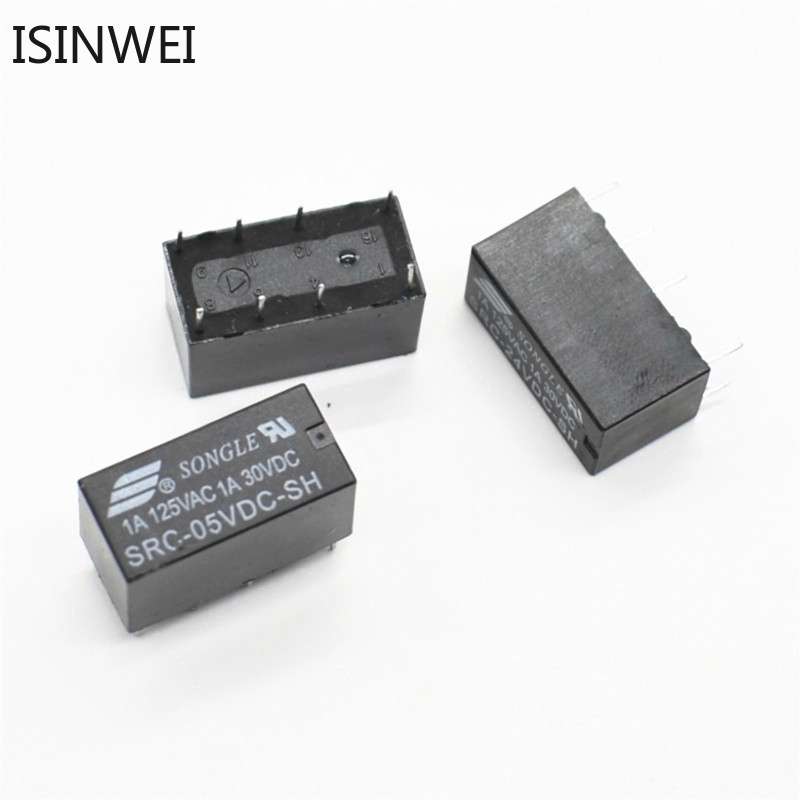 5PCS Relays SRC-05VDC-SH SRC-12VDC-SH SRC-24VDC-SH 5V 12V 24V 8PINS Relay Wholesale Price