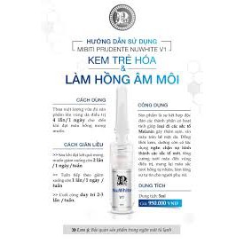 MIBITI PRUDENTE NUWHITE V1 Kem Trẻ Hóa Và Làm Hồng Môi Âm Hộ