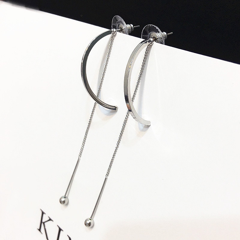 Đôi Khuyên Tai Dài Đính Ngọc Trai Thời Trang Cho Nữ