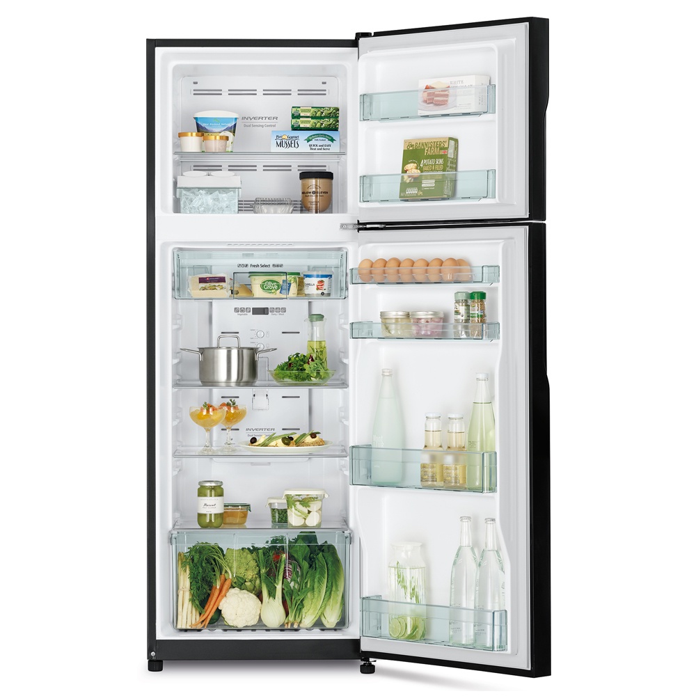 Tủ lạnh Hitachi Inverter 290 lít R-H350PGV7(BSL) - Cảm biến nhiệt độ Eco, Ngăn trữ chuyển đổi, Miễn phí giao hàng HCM.