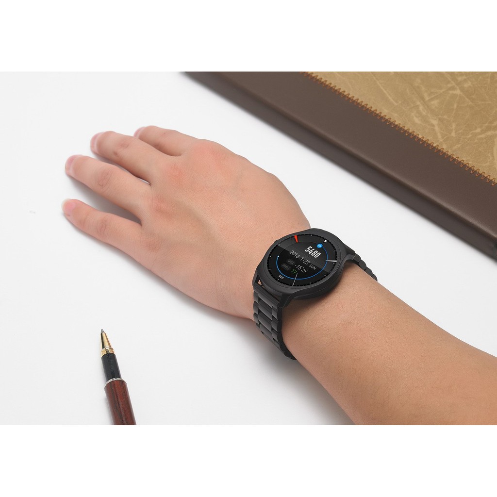 Dây đeo thay thế chất liệu kim loại phong cách cổ điển cho Ticwatch 2/Ticwatch E