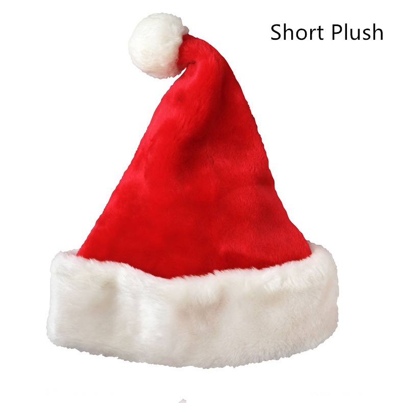 Mũ Beanie Vải Không Dệt Mềm Mại Đính Quả Bông Trang Trí Giáng Sinh / Năm Mới Cho Người Lớn Và Trẻ Em