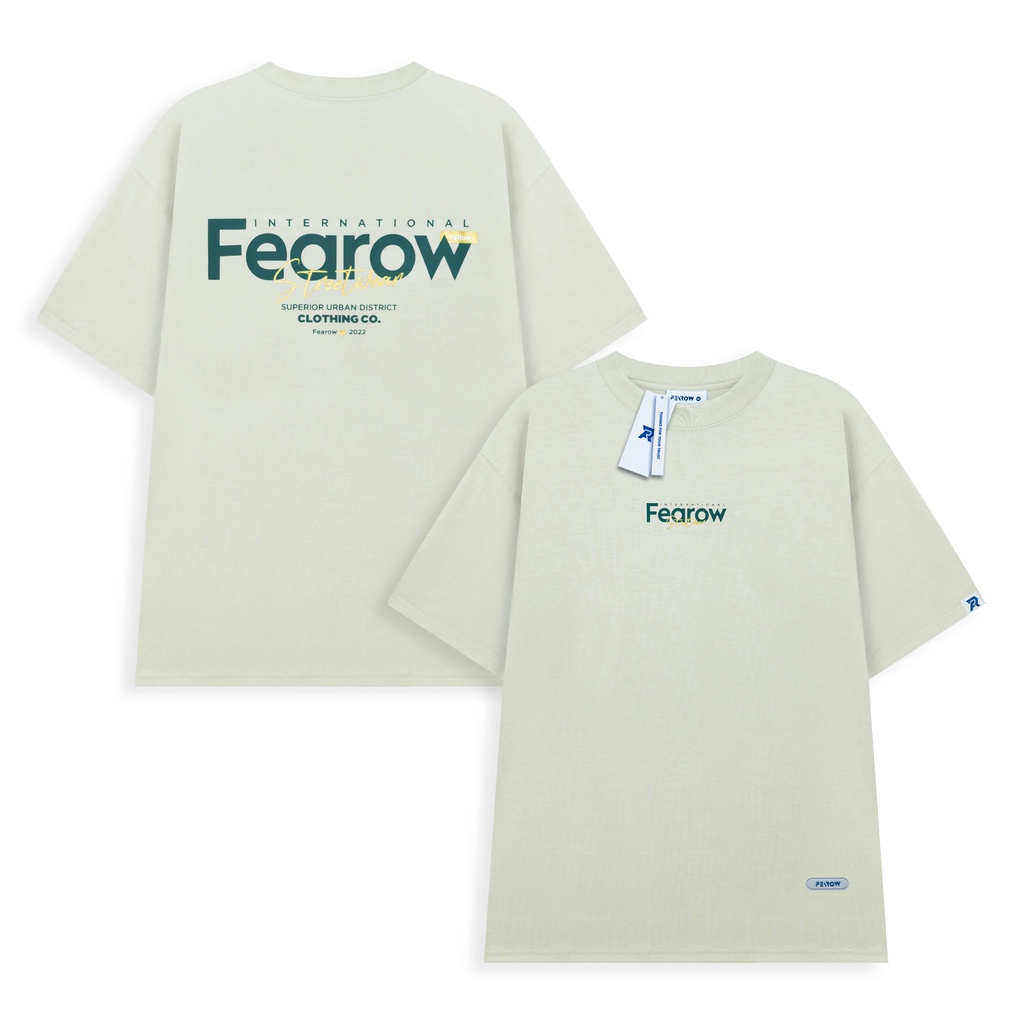 Áo thun nam nữ local brand unisex Fearow Multifont / Màu Xám Sáng - FW165