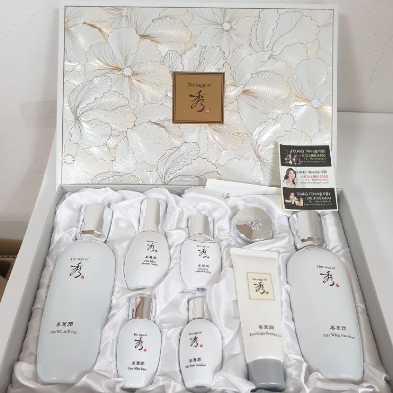 Set Sagasu Dưỡng Trắng Da The Saga Of Xiu Pure White