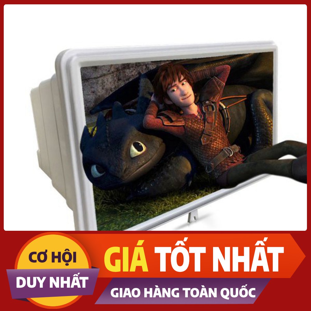 [XẢ KHO_FREESHIP] KÍNH PHÓNG TO MÀN HÌNH ĐIỆN THOẠI 4D (2x)