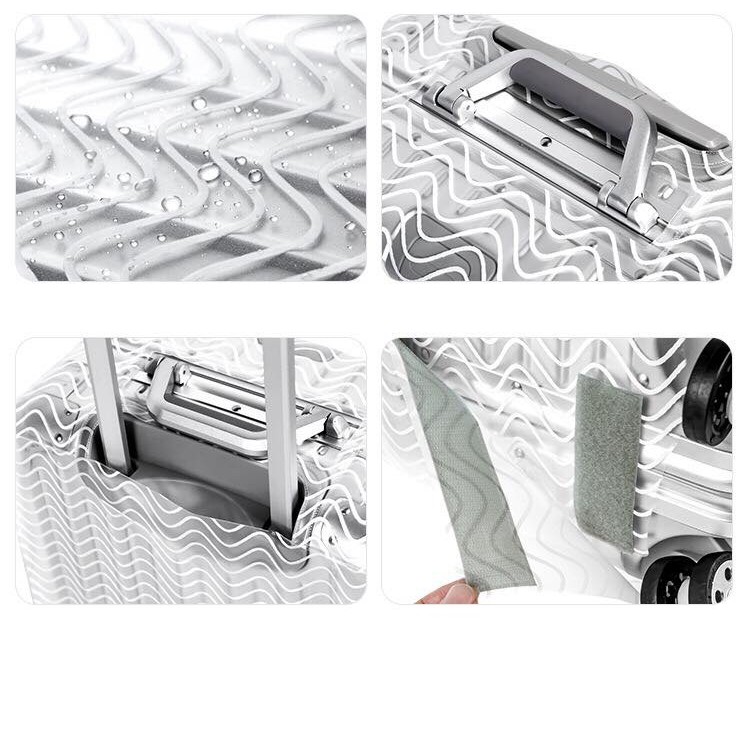 Vỏ bọc hành lý trong suốt chống mòn PVC 22, 24 inches, áo bọc valy, túi bọc valy vali