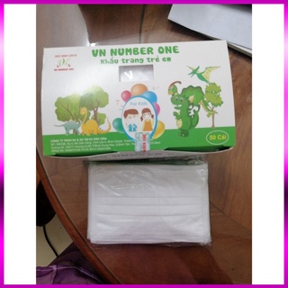 HỘP 50 CÁI KHẨU TRANG Y TẾ 4 LỚP NUMBER ONE - EM BÉ, TRẺ EM
