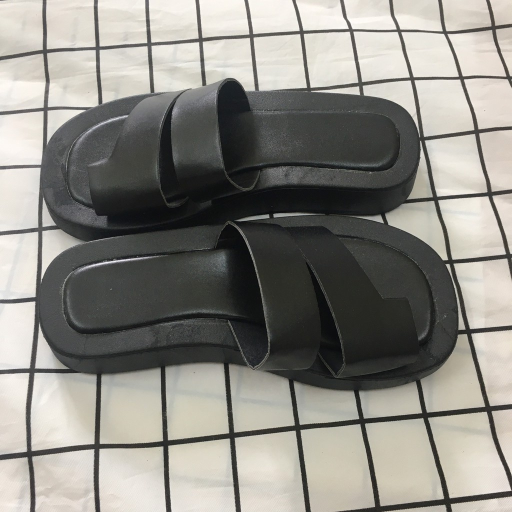 Dép Nữ Thời Trang, Kiểu Dép Bánh Mì Quai Ngang Đế Eva 4cm Dày Dặn Êm Ái, Chất Lượng Cao Mẫu Mới 2022