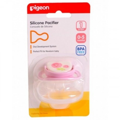 Ty ngậm / núm vú giả silicone Pigeon 3 bước cho bé (Thương hiệu Nhật Bản)