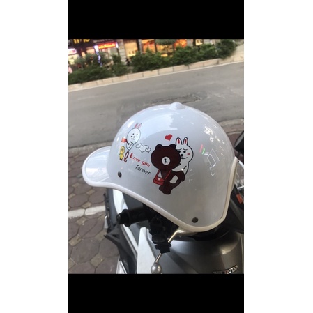Mũ bảo hiểm thời trang lưỡi trai ,siêu rẻ,nhẹ , thoáng , mát cho cả nam  và nữ