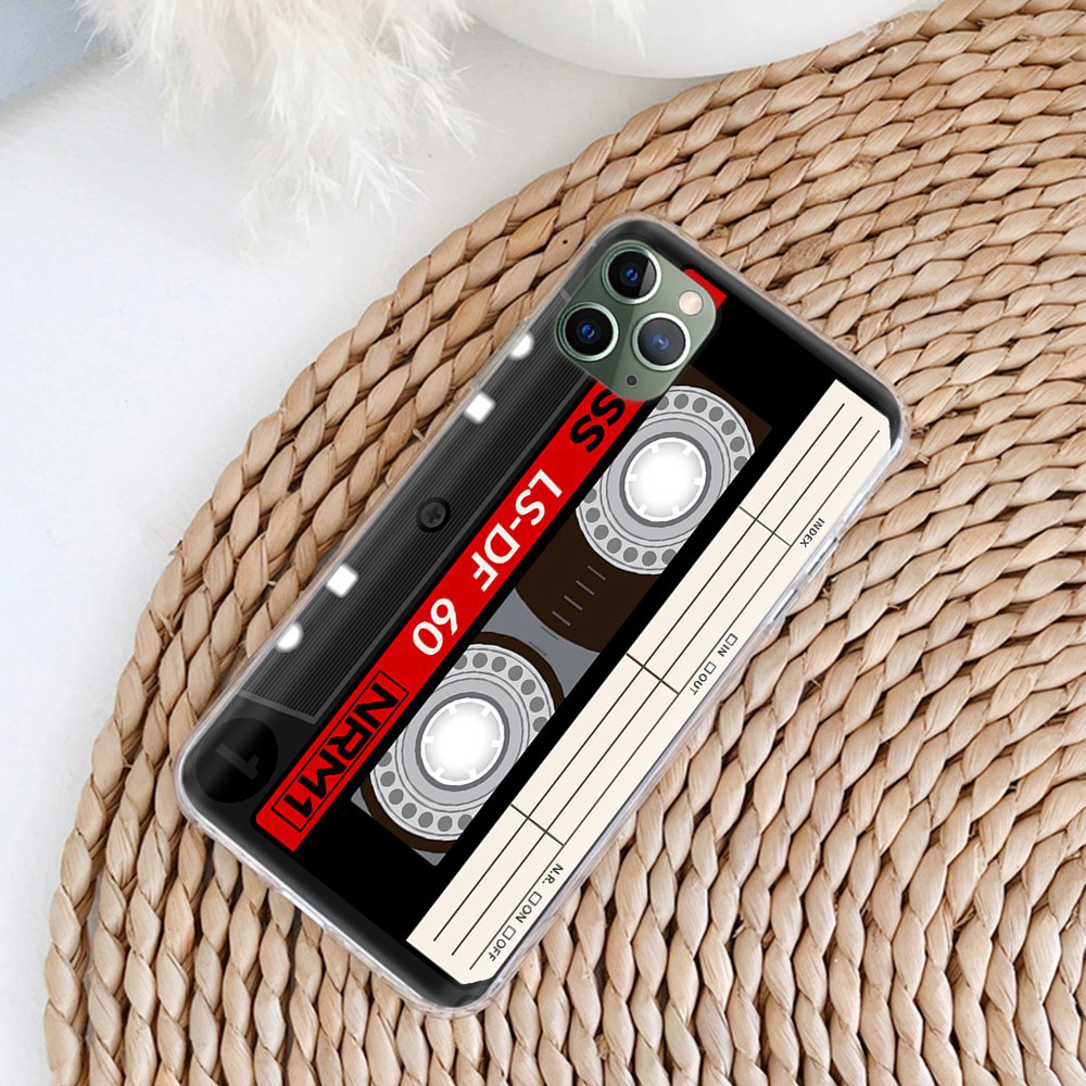 Ốp Lưng Tpu Mềm In Hình Băng Cassette Cho Iphone 11 12 Mini X Xs Xr Pro Max Yu226